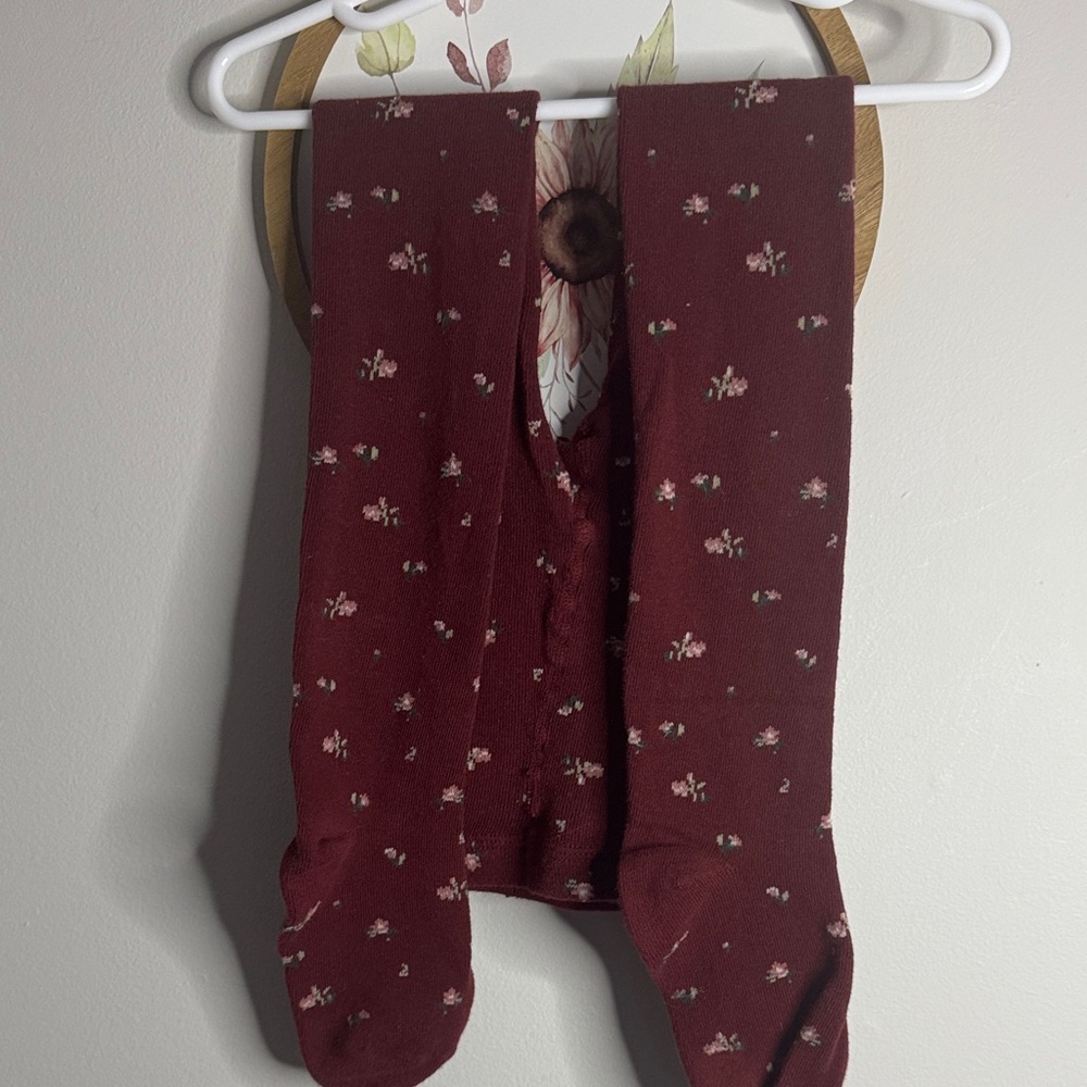 Zara rights  Floral - Burgundy girls 8/9